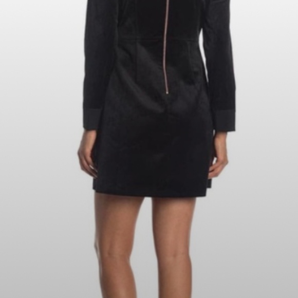 Ted Baker - Alava Embelished Collar Velvet Dress - Size 1(4 US) - Picture 4 of 11